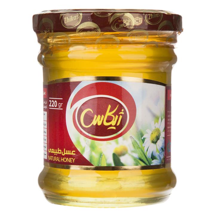 عسل طبیعی ژیکاس مقدار 220 گرم Zhikas Natural Honey 220gr